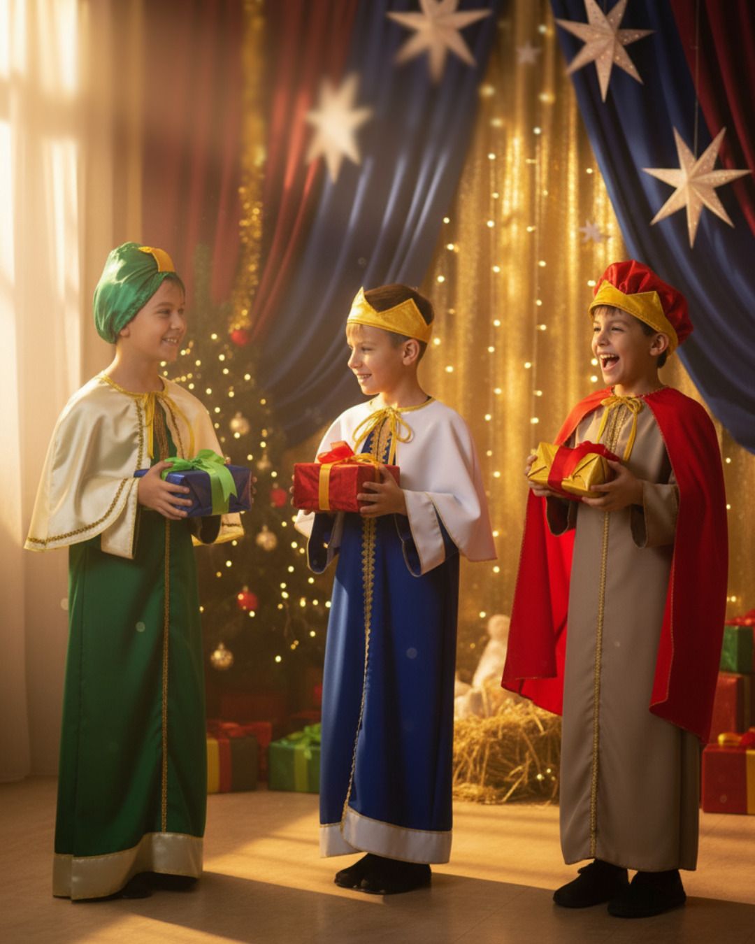 Χριστουγεννιάτικη Στολή Μάγος (Κόκκινος)