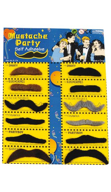 Carnival Accessories Mustache Tab 12 Layouts