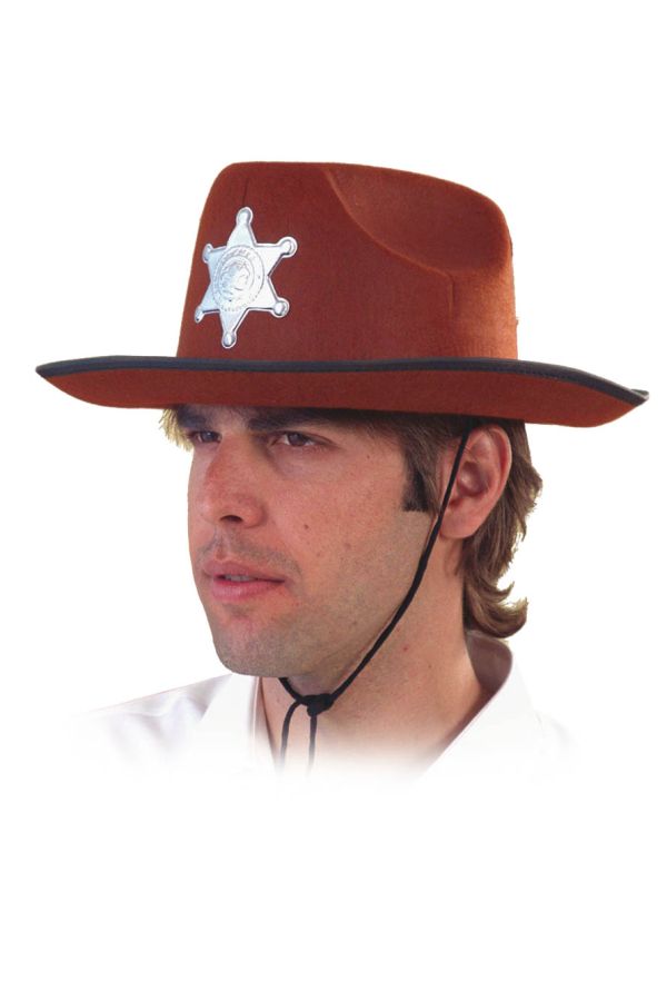 Carnival Accessories Brown Sheriff's hat