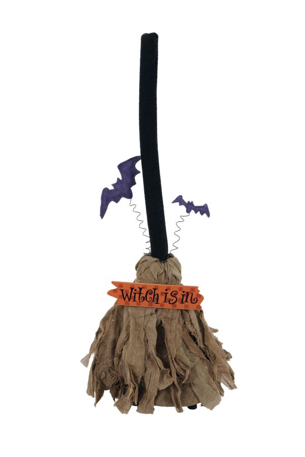 Carnival Accessories Witch's Broom With Sound 65cm