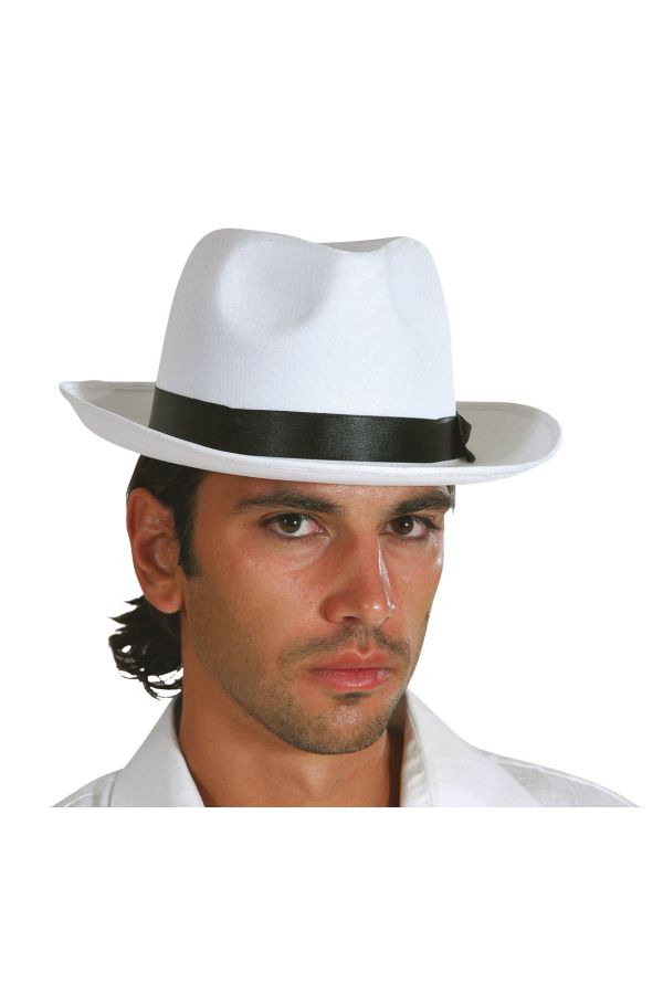 Carnival Accessories White Al Capone's Hat