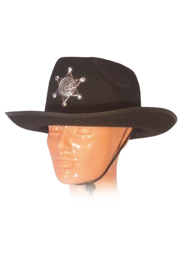 Carnival Accessories Black Sheriff's hat