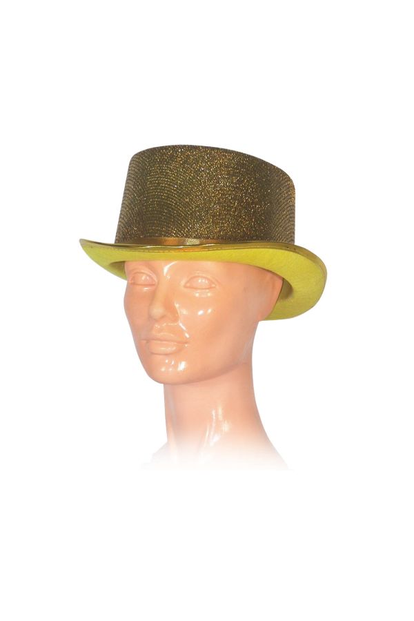 Carnival Accessories Gold Semi-Top Hat
