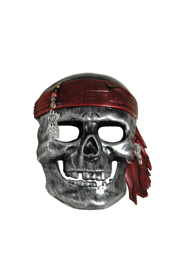 Carnival Accessories Silver Pirate Mask