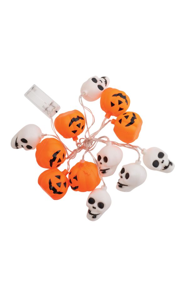 Carnival Accessories Pumpkin & Skulls Light Bulbs