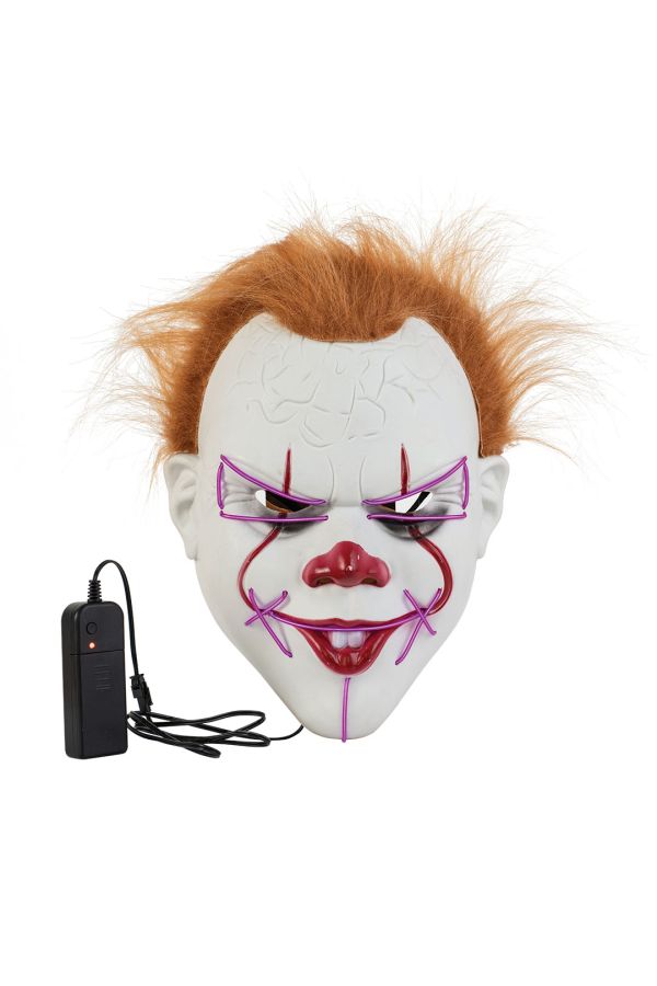 Carnival Accessories Clown Mask With Light
