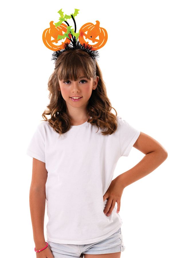 Carnival Accessories Headband With Pumpkins 15cm