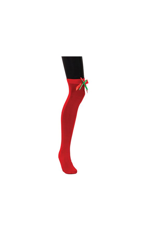 Carnival Accessories Red Socks With Bow