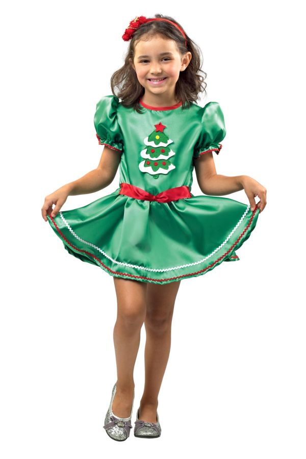 Christmas Costume Christmas Tree Girl